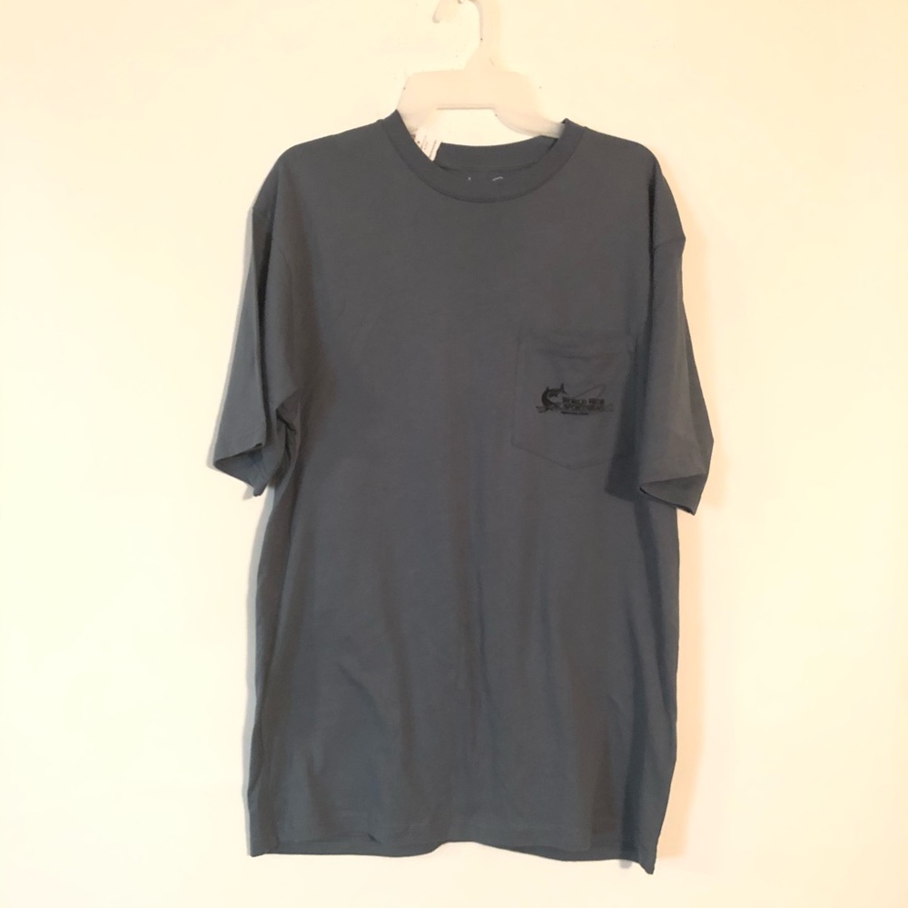 Worldwide Sportswear Fishing T Shirt Size M Gray